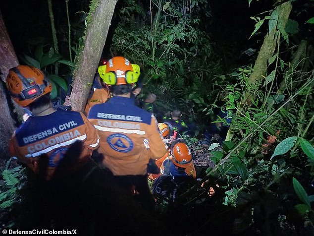 It takes search and rescue teams nearly nine hours to locate the body of Daniela Barrios in a wooded area of ​​Calarcá
