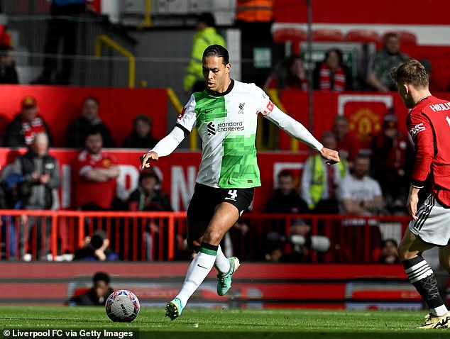 Virgil van Dijk performed well early on, but soon struggled to stem United's late onslaught.