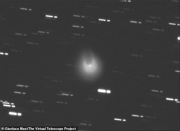 The Devil's Comet got its name last year when a photo captured it with a horseshoe shape to its crest, resembling horns.