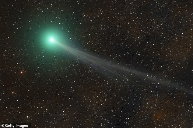 The comet will be visible in the northern hemisphere until May and in the southern hemisphere until June.