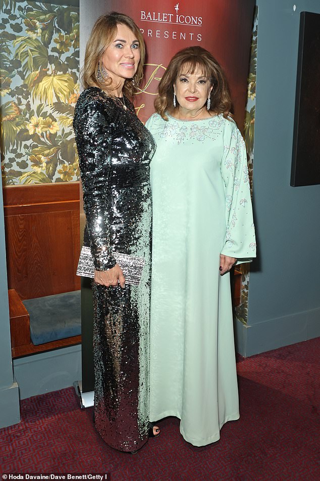 Baria Alamuddin looked stunning in a dramatic dress