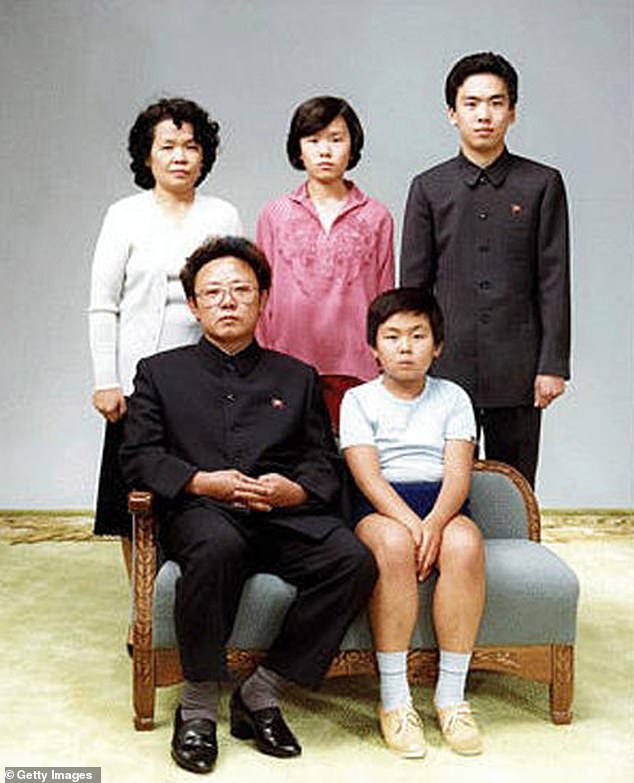 His father decided he was more useful to the country overseas, where he served as an ambassador on behalf of Kim Jong-il (Front photo: Kim Jong-Il and his son, Jong-Nam. Rear: The younger sister of Kim Jong-Il law, Song Hye-rang with her children, Lee Nam-ok and Lee Il-nam)