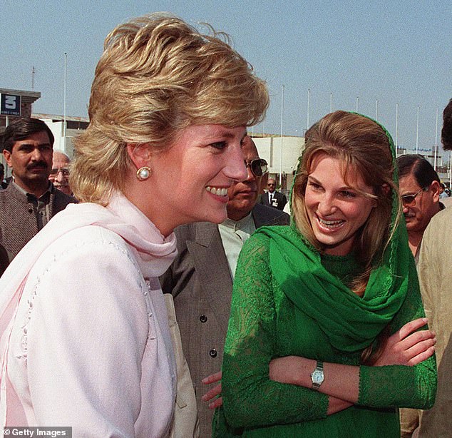 A close friend of Diana, the heiress previously worried about William's feelings, including demanding that her then-boyfriend, The Crown creator Peter Morgan, change the script.  Photographed with Princess Diana in Pakistan in 1996