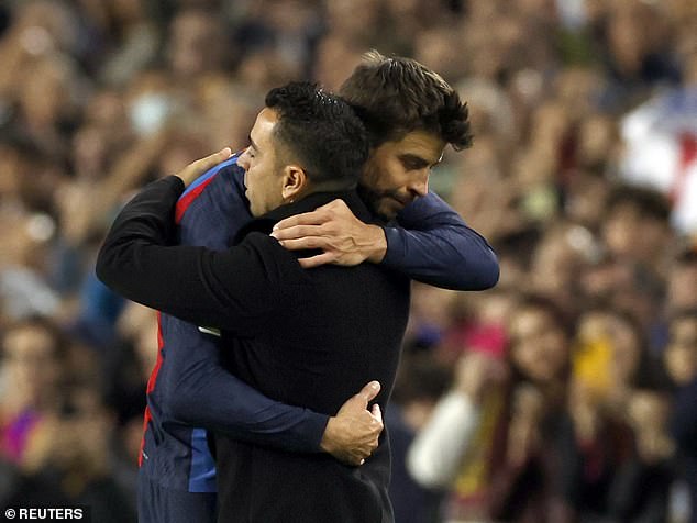 Pique and Xavi enjoyed several successes together as players, with the former hanging up his boots during Xavi's reign at the Catalan club.