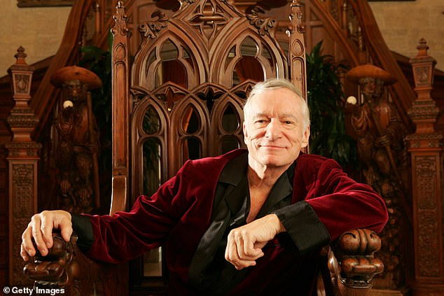 Most recognizable of all the items is Hefner's custom-made luxury ensemble.