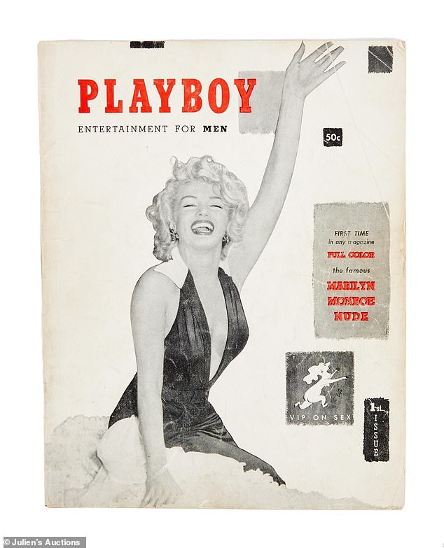 An original copy of the first issue of Playboy magazine from 1953 with Marilyn Monroe on the cover is up for auction
