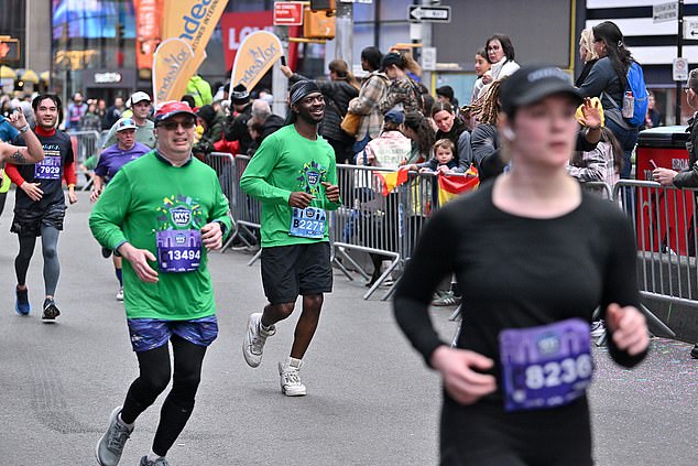 Nas finished marathon in 2:32:53, his New York Road Runners results revealed