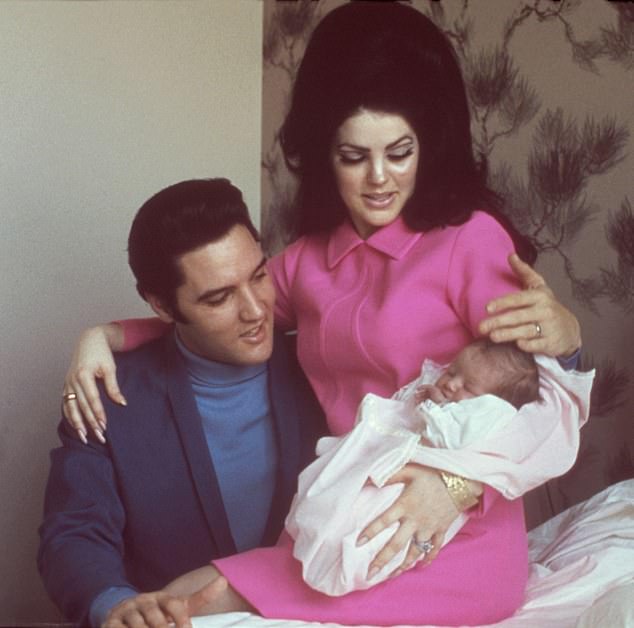 The couple welcomed their daughter Lisa Marie nine months later (photo in Memphis in February 1968)