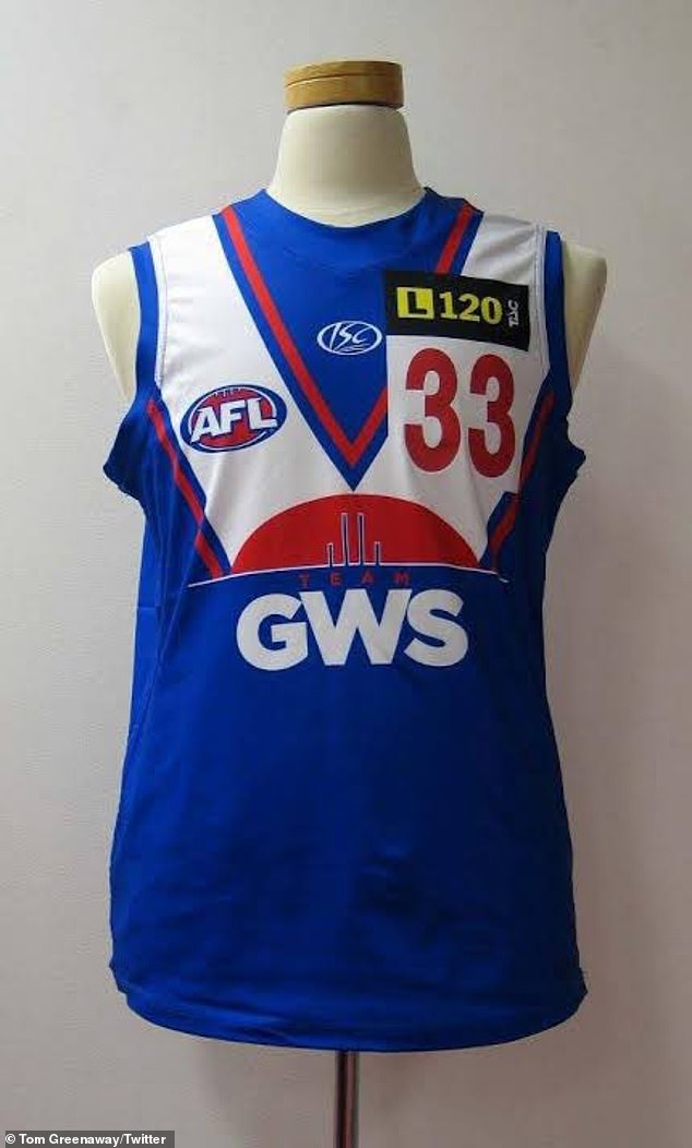 The original GWS Giants design included completely different colors and a different logo than the final version.