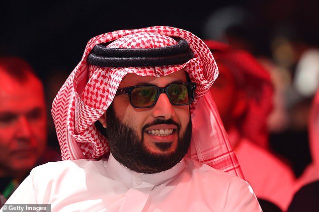 Saudi broker Turki Alalshikh (pictured) has agreed to lead one of the fights in the UK, Hearn has claimed.