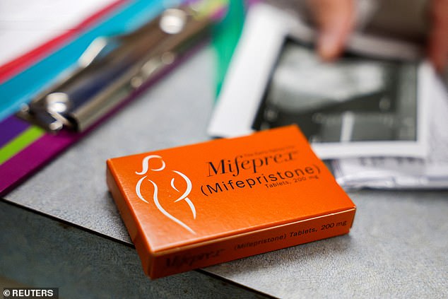 Mifepristone is one of two drugs used to induce an abortion.  Guttmacher researchers have found that nearly two-thirds of abortions are caused by drugs like this.