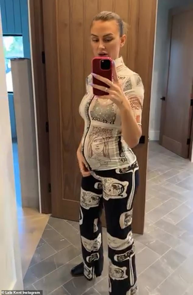 The Vanderpump Rules star, 33, shared a mirror selfie video showcasing her baby bump to her Instagram Stories.