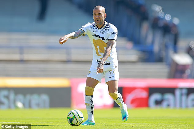 Alves most recently played for UNAM in Mexico after a second spell at Barcelona