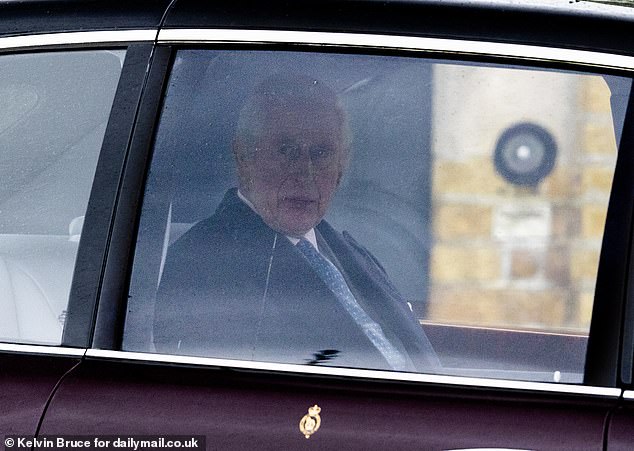 King Charles was seen leaving Windsor Castle this morning, hours after Russian media reported his death.