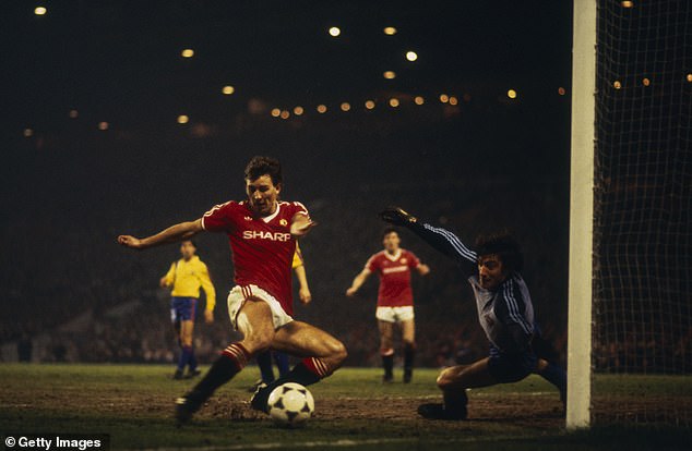 Bryan Robson's two goals inspired Man United to a famous victory over Barcelona in 1984.