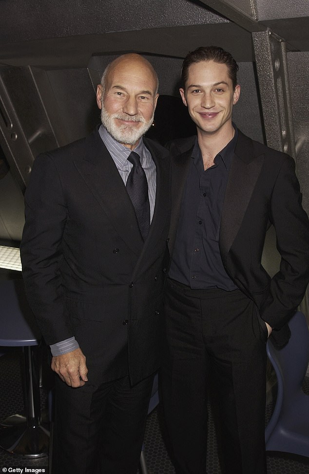 These claims come shortly after Patrick Stewart opened up about Tom's distant attitude on set when they worked together early in his career (pictured together in 2002).