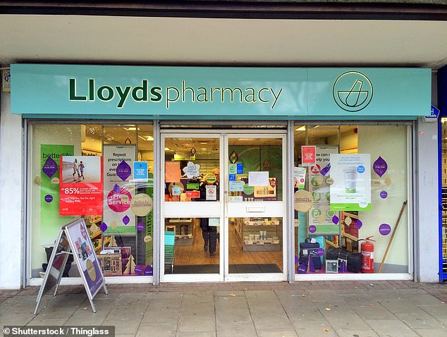 Boots has closed branches en masse in recent months, while LloydsPharmacy has closed its doors completely. Pictured: A Lloyds Pharmacy store in Bracknell, Berkshire