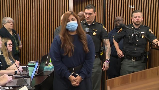 She pleaded guilty last month to aggravated murder and child endangerment as part of a plea deal with Cuyahoga County prosecutors, who dismissed two counts of murder and a charge of criminal assault.