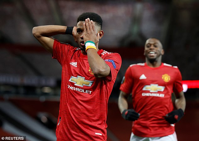 His first goal with Man United came in the Europa League against AC Milan in March 2021.