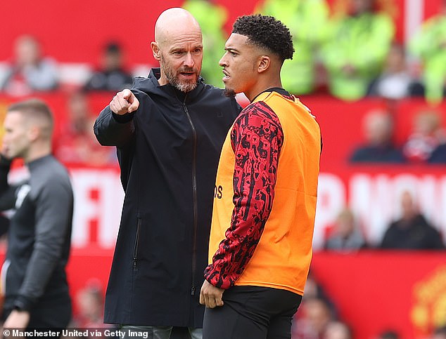 Sancho joined Dortmund on loan after a public row with United boss Erik ten Hag.