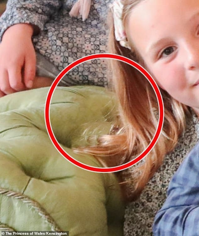 Mia Grace Tindall's hair appears to have been digitally altered with a duplicate curl