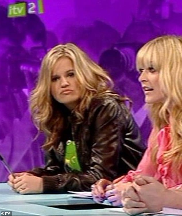 Kerry was then married to ex-husband Mark Croft, who explained that the reality star hadn't finished Celebrity Juice (pictured) the night before until 11.30pm.