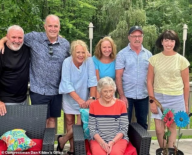 Rep. Kildee's brother, Timothy Kildee, 57, second from right, was shot and killed at his home in Vienna Township, Michigan