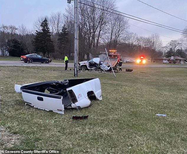 As police responded to the scene of the shooting in Vienna Township, reports of a serious accident were reported at the intersection of Bray and Stanley roads in Genesee Township.