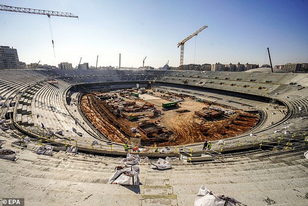 Barcelona is also in the process of renovating its gigantic Nou Camp stadium.