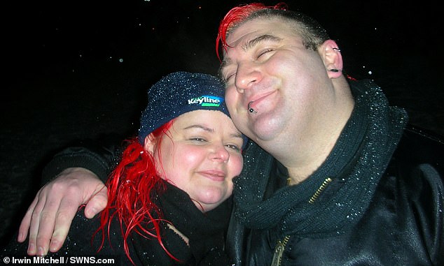 In 2021, Claire (left) called on police to investigate Highways England after a coroner said her husband (right) could have survived the crash on the M1 if there had been a gang of 'emergency stop.