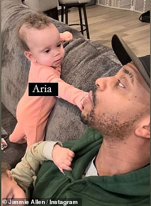 He proudly shared photos of his twins Amari and Aria