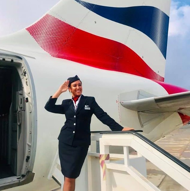 Ms Walton was ordered to return from a return trip to Cancun, Mexico, for Monday's showdown meeting with BA bosses at the airline's headquarters, The Sun reported, where the two men were fired. Pictured: Holly Walton