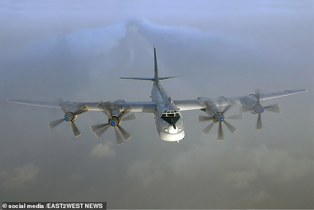 Russian Air Force Tupolev Tu-95MS in flight