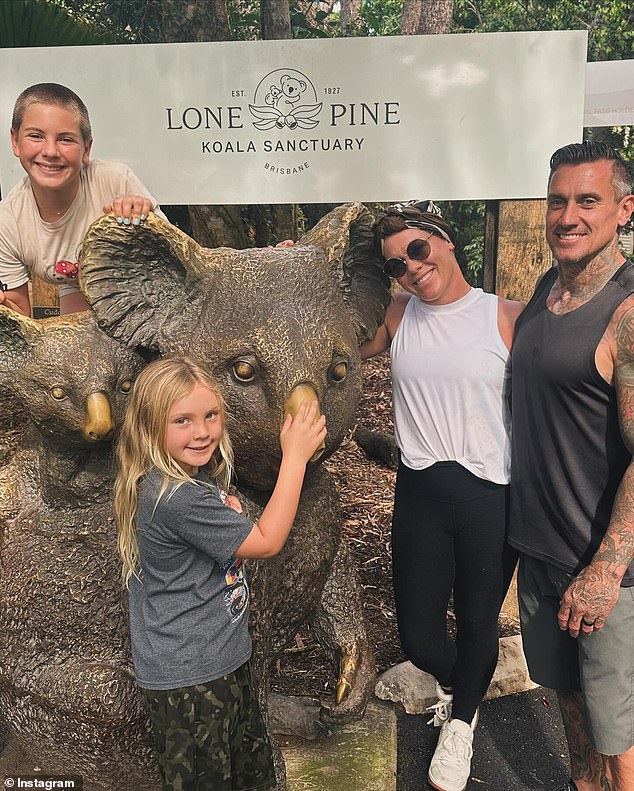 The 44-year-old American singer took to Instagram on Tuesday to thank her Australian fans for 20 years of support and also shared photos of her and her family at a koala sanctuary.