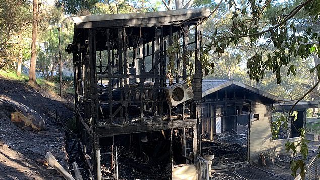 The house, worth an estimated $3 million, and all of its contents were destroyed in the fire.