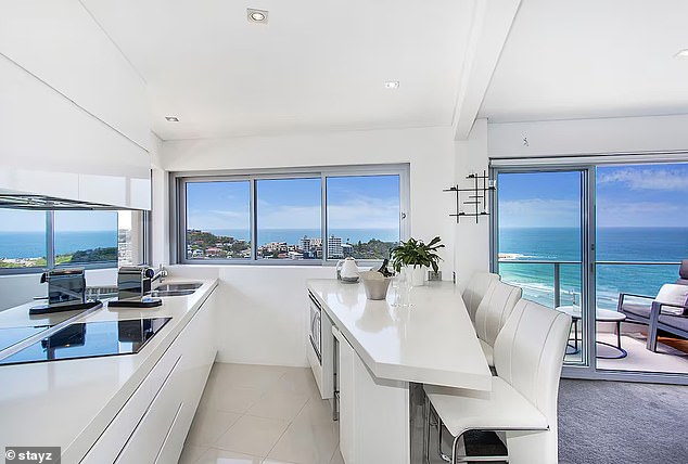 She owns a two-bedroom Queenscliff unit with panoramic views of the nearby beach.