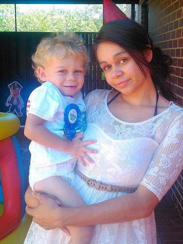 Ms Bodney's two-year-old son (pictured left) was murdered by his former partner in 2012.