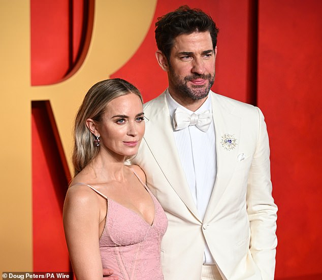 DIFFERENT: English actress Emily Blunt and her husband John Krasinski, star of The US Office