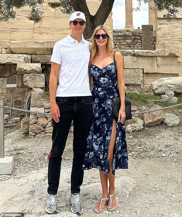 Ivanka has since been documenting her luxurious getaways on her Instagram (she and Jared seen in Greece)