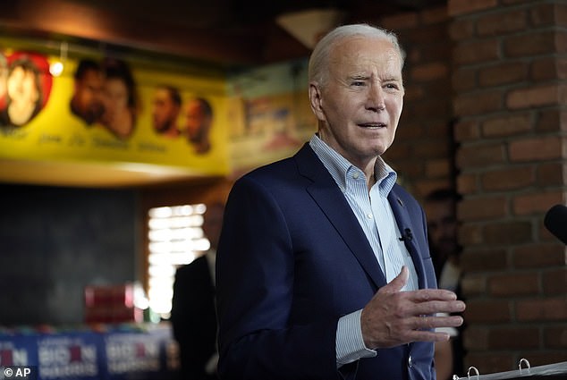 Biden campaigning in Phoenix, Arizona, on March 19 as he prepares for a rematch with Trump