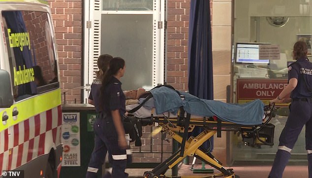 Patients were taken to several Sydney hospitals for treatment (pictured) after the horror collision.