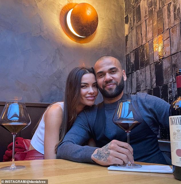 Dani Alves' ex, Joana Sanz (L), revealed she filed for divorce last year after accusations against Alves came to light.
