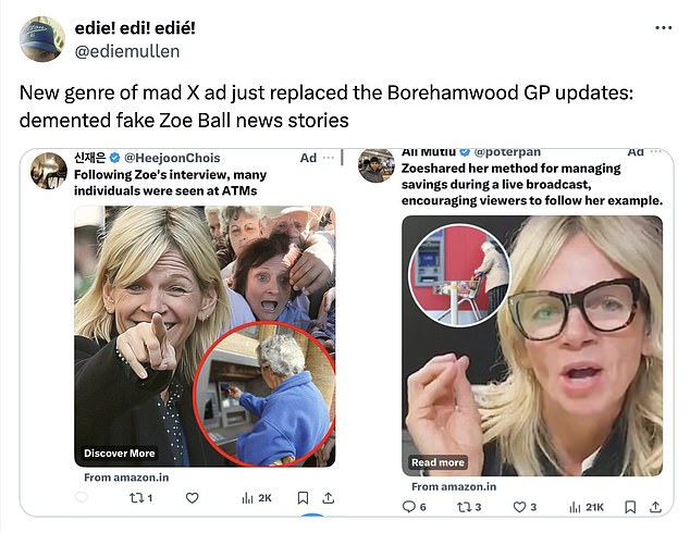 1711002573 304 Zoe Ball used to promote crypto scams as social media