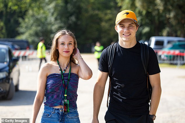 Australian phenomenon Oscar Piastri (pictured with girlfriend Lily Zneimer) has been compared to legends Alain Prost and Michael Schumacher by a former F1 star from Down Under
