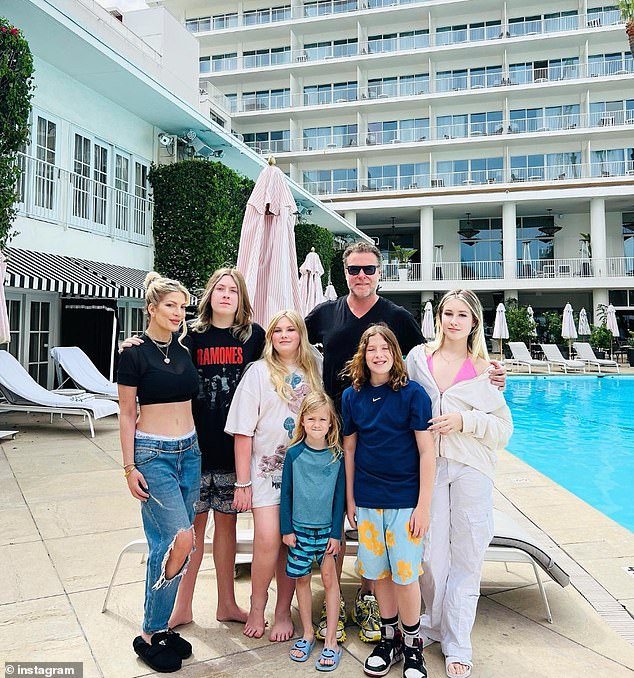 The couple – who split in 2023 – share Liam, 16; Stella, 15 years old; Hattie, 12; Finnish, 11 years old; and Beau, seven years old; pictured here at the Beverly Hilton in June 2023