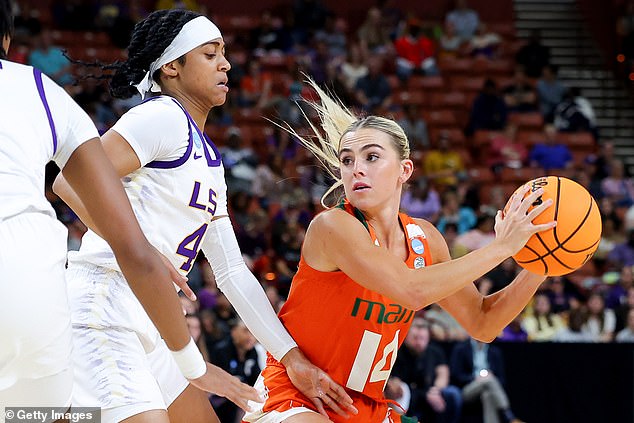 This time last year, she was playing in the tournament with the Miami Hurricanes.
