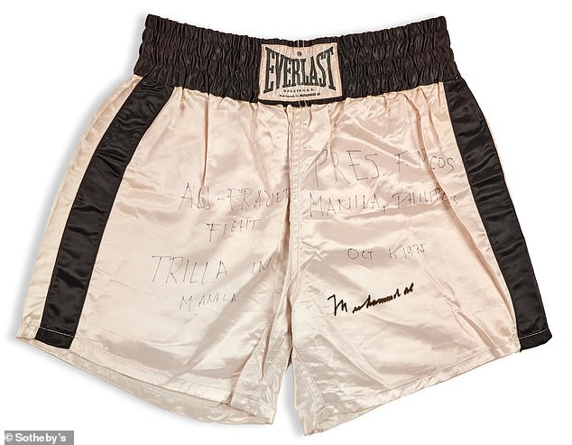 The shorts are expected to fetch up to $6 million during Sotheby's Sports Week.