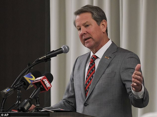 Riley turned to Georgia's Republican governor, Brian Kemp (pictured), to ask him to enact a statewide policy to prevent what happened to his daughter from happening to anyone 'another.