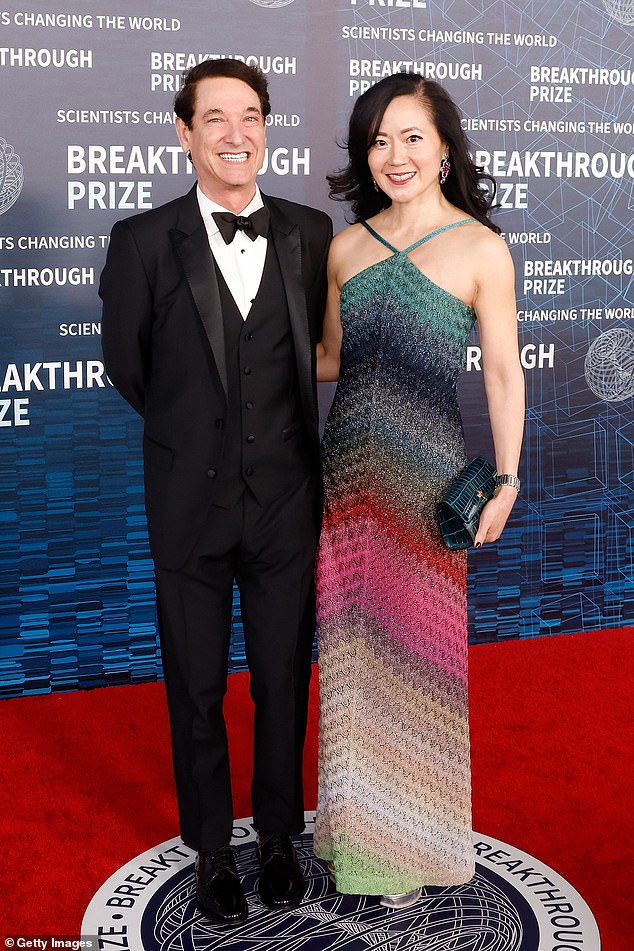 Angela Chao is pictured with her husband Jim Breyer in 2023