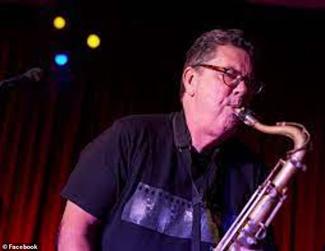 James Valentine (pictured playing saxophone) wrote about his cancer diagnosis and treatment